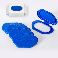 Couverture en plastique PP personnalisée pour lingettes humides, couvercle à rabat pour le nettoyage et les lingettes pour bébés