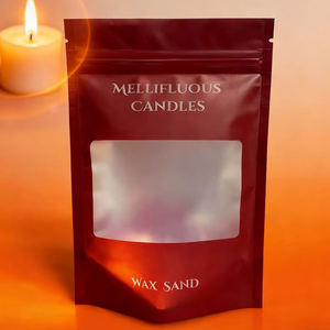 Bolsas personalizadas de mylar con cierre zip y ventana para envasado de cosméticos - Product Image 1