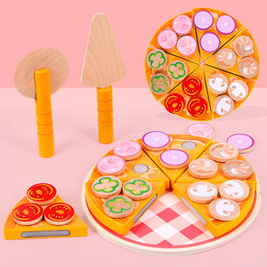 Juego <span class=keywords><strong>de</strong></span> rol <span class=keywords><strong>de</strong></span> madera personalizado para niños, simulación <span class=keywords><strong>de</strong></span> cocina, corte <span class=keywords><strong>de</strong></span> <span class=keywords><strong>Pizza</strong></span>, juego educativo <span class=keywords><strong>de</strong></span> simulación, juguetes <span class=keywords><strong>de</strong></span> aprendizaje para niños - Product Image 2