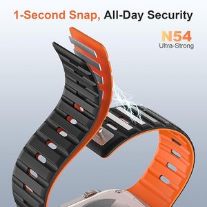 Bracelet en silicone respirant et anti-transpiration à boucle pression, style sport et mode, pour montres connectées Apple Watch Series 10, 9, 8 – Qualité d'origine usine - Product Image 5