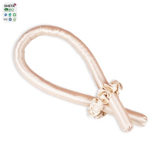 Keine Hitze Lockiges Haar Produkte Damenmode Mulberry Silk Hair Rollers - Product Image 4