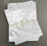 Sacs d'expédition adhésifs résistants aux déchirures avec poignée pour vêtements, sacs d'emballage en polyéthylène colorés, sacs d'expédition compostables à base de plantes, pastel