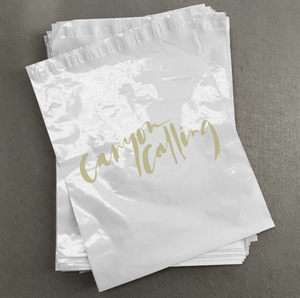 ถุงไปรษณีย์แบบมีหูหิ้ว ทนทานต่อการฉีกขาด สำหรับเสื้อผ้า ถุงโพลีสีพาสเทลสำหรับบรรจุภัณฑ์ ย่อยสลายได้จากพืช - Product Image 6