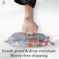 Sac de transport pour poissons vivants personnalisé, sac à oxygène gonflable, sac d'emballage étanche et recyclable pour la livraison de fruits de mer, crevettes et poissons