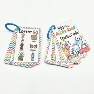 Tarjetas Flash Alfabeto Personalizadas Tarjetas de Aprendizaje Temprano de Primeras Palabras para Niños Pequeños Enseñar Letras ABC Palabras en Inglés Mayúsculas y Minúsculas - Product Image 3