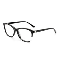 Montures de lunettes carrées vintage en acétate, avec branches décorées de strass, en matériau de qualité supérieure, pour lunettes optiques