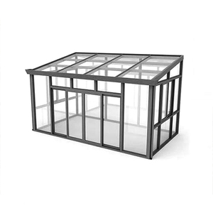 Thiết kế hiện đại nhôm sunroom cho công viên solarium kèm theo hiên nhà kính bốn mùa mùa đông Vườn Mùa Hè biệt thự phẳng - Product Image 2