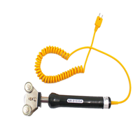 Termopar de Superficie con Mango Tipo K/E NR-81535A, Acero Inoxidable, Clasificación IP66, -50~500°C, Termómetro con Cable, Personalización ODM Disponible