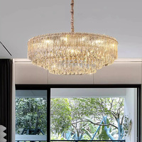 Lustres, luminaires suspendus en cristal pour salon, lampes suspendues pour salle à manger, luminaire suspendu pour table à manger, lustre