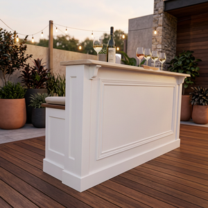 Modern Solid <b>Wood</b> Eco-Friendly Adjustable Height Reception <b>Desk</b> for Hotels and Offices - Product Image 3