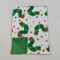 Manta de primavera/verano con estampado de seda/algodón para recién nacido Drip Blue Baby, 29x43 pulgadas