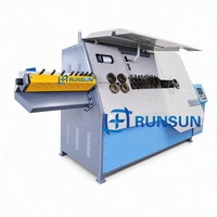 Máquina Automática CNC para Doblar Estribos de Acero de 6-12 mm, Dobladora de Aros Totalmente Automática, Enderezadora, Dobladora y Cortadora en Una Sola Máquina