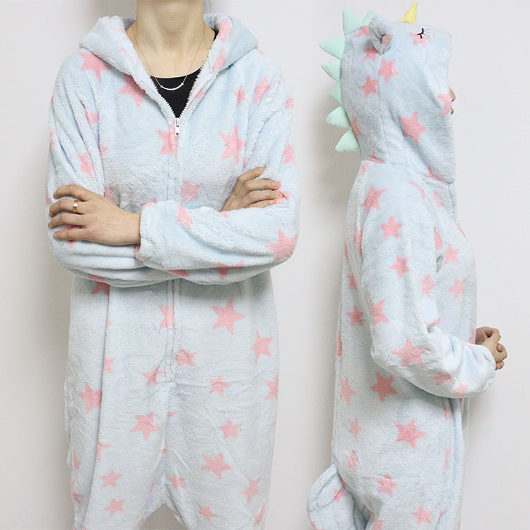 Детский комбинезон с динозавром, утепленный осенне-зимний милый халат, оптовая продажа, детские пижамы, Детская одежда для сна