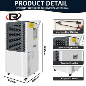 Déshumidificateur Commercial Vertical Robuste 150L/J pour Sous-sol et Serre – Modèle Chinois à Haute Performance - Product Image 2