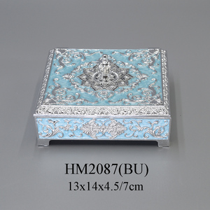 Scatola Regalo Unica per Gioielli, Contenitore per Frutta Secca e Noci, Elegante Portagioie con <span class=keywords><strong>Smalto</strong></span> - Product Image 5