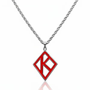 Collana con Catena Intrecciata Lucida in Acciaio Inossidabile Antiossidante, Gioielli per Fraternità USA, Confraternita Greca KAY 1911 - Product Image 6