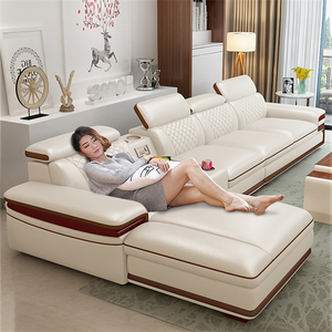 <span class=keywords><strong>Divano</strong></span> in pelle di lusso con mobili da soggiorno di fascia alta con <span class=keywords><strong>divano</strong></span> ad angolo e <span class=keywords><strong>schienale</strong></span> regolabile - Product Image 2