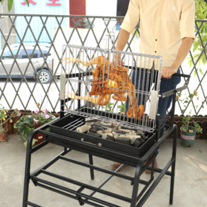 Barbecue Portable pliable en acier inoxydable/acier au carbone, Barbecue sans fumée, Barbecue <span class=keywords><strong>Kebab</strong></span>, charbon de bois, grilles de Camping - Product Image 2