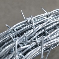 Fil barbelé galvanisé résistant à la corrosion pour clôture de sécurité extérieure pour fermes, ranchs et autoroutes