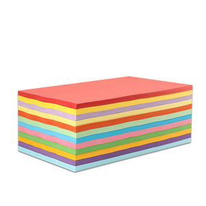 70g giấy in thủ công kích thước <span class=keywords><strong>A4</strong></span> trẻ em đầy màu sắc mẫu giáo cắt giấy đỏ Hồng Vàng Xanh Xanh hỗn hợp không tráng - Product Image 1