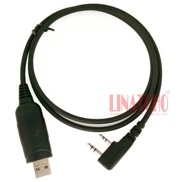 2 Pins TK-2107 TK-3107 Baofeng 888S UV-5R Most Walkie Talkie USB Programming Cable