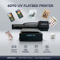 Imprimante UV à plat 6090 pour bois I3200 A1, vernis en relief 3D, LED UV CMYK Blanc pour meubles et décoration artistique
