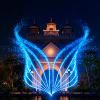 Fontaine musicale aquatique avec acier inoxydable et contrôleur musical pour la décoration scénique des parcs municipaux