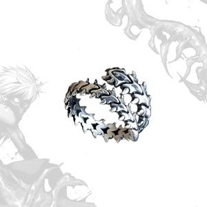 Anello Anime Punk a Forma di Centopiede per Uomo e Donna, Anello Gotico Vintage in Metallo con Apertura Avvolgente, Regalo per Feste, <span class=keywords><strong>Tokyo</strong></span> <span class=keywords><strong>Ghoul</strong></span> - Product Image 1