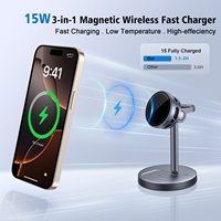 Produits innovants 2026, produits tendance, nouveautés, chargeur sans fil magnétique 3 en 1, support de chargeur de téléphone avec ventilateur