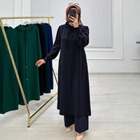En promotion : Ensemble femme élégant et décontracté en dentelle et organza, chemise à manches longues avec col et cordon de serrage + pantalon large, couleur unie