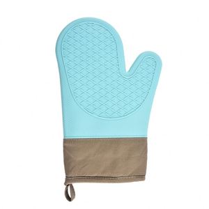 Guantes de Silicona Resistentes a Altas Temperaturas para Horno, con Acolchado de Algodón y Diseño de Puntos, Anti-Escaldaduras, para Microondas - Product Image 5