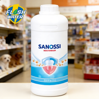 Sanossi Bain de Bouche Antibactérien Jetable Portable 1L pour une Haleine Fraîche et une Hygiène Dentaire Quotidienne