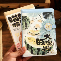 Cuaderno con Cierre Magnético Mr Paper, Marcador Gratis, Páginas para Colorear con Diseño de Mascotas, Cuaderno de Notas para Estudiantes, Regalo