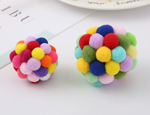 Giocattolo per Gatti a Forma di Pianeta con Campanello in Peluche da 5cm, Fatto a Mano in Stile Semplice, Materiale PC Morbido, Carino e Adorabile per Tutte le Festività - Product Image 4