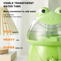 Humidificateur d'air ultrasonique électrique à design grenouille et éléphant, atomisation domestique, en plastique, avec bouton d'aromathérapie