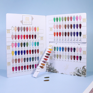 Salón de manicura de la tienda de uñas profesional productos oem odm uv gel esmalte de uñas punta hoja de tarjeta de libro de color de esmalte de uñas gráfico - Product Image 2