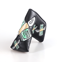 Housse de tête de club de golf en stock, broderie, lame, putter, housse de tête de club de golf, broderie, accessoires de golf