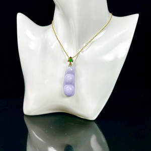Pendentif en jadéite violette de Birmanie de qualité supérieure, porte-bonheur, pendentif en jadéite de haute qualité pour femmes, cadeau en jadéite birmane (avec NGTC) - Product Image 6