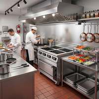 In-Smart 3500W*4 Kompor Listrik Industri 4 Tungku Oven Komersial Dapur Restoran Tugas Berat SUS304 Garansi 1 Tahun