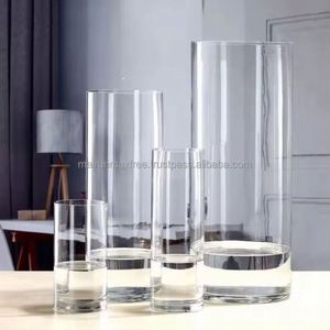 Jarrón de Vidrio Cilíndrico Alto, Moderno, Transparente, de Alta Calidad, para Decoración del Hogar, en Caja Individual, Precio de Fábrica al por Mayor - Product Image 6