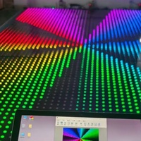 Lámpara de Pie C64 para Escenario, Luces LED de Haz para Pista de Baile Digital, Animación de Píxeles, Carrusel, Modo de Control DMX512, IP65, Regulable, RGB, para Discoteca