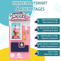 Machine à glaces à louer, distributeur automatique de glaces molles, entièrement automatique, en acier inoxydable, écran tactile, certifiée CE