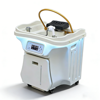 Équipement de salon de coiffure haut de gamme, bac à shampooing à circulation d'eau, moderne, sans plomberie, lavabo de spa pour la tête avec réservoir d'eau