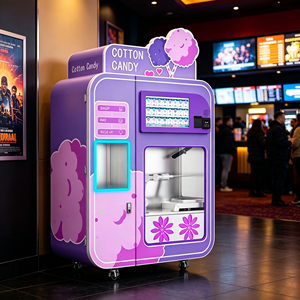 Machine à Barbe à Papa Automatique 32 Pouces avec Écran Tactile – Kiosque Commercial de Paiement Libre-Service Entièrement Automatique - Product Image 1