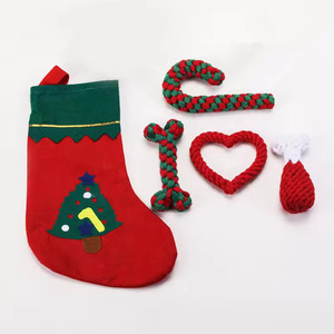 Jouet à mâcher pour chien en corde de coton, cadeau de Noël pour chien - Product Image 2