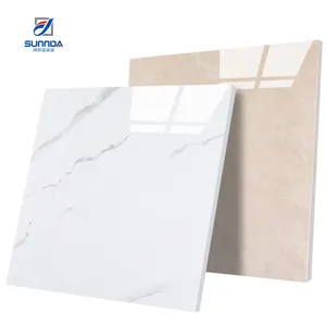 High Glossy Glazed polished Porcelain ceramic Wall Floor Tile anti-dirty scratched proof marble terrazzo stone texture indoor