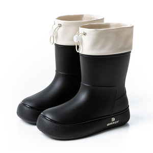 Bottes de pluie japonaises et coréennes en matériaux écologiques, élégantes et imperméables, avec poignets élastiques, adaptées aux enfants - Product Image 5