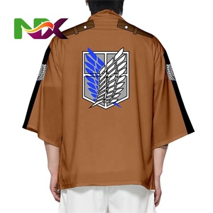 Disfraz de Cosplay de Shingeki No Kyojin, Impresión 3D, <span class=keywords><strong>Haori</strong></span>, Ropa de Dibujos Animados, Kimono de Anime, Capa, Sudadera con Capucha de Ataque a los Titanes - Product Image 4