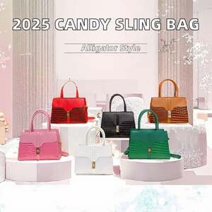 Sacs à main pas chers à bandoulière pour femme, sac messager tendance, petit sac carré en PU, sac géométrique OEM, nouvelle mode - Product Image 2