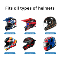 Support de caméra pour menton de casque Telesin pour GoPro et caméras DJI, sangle de fixation pour casque de vélo et de moto